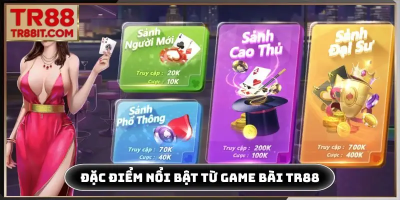 Đặc điểm nổi bật từ game bài TR88