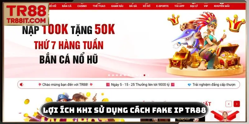 Lợi ích khi sử dụng cách fake IP TR88